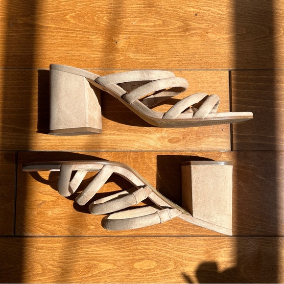 Strappy Suede Sandals - Picture 4 of 6